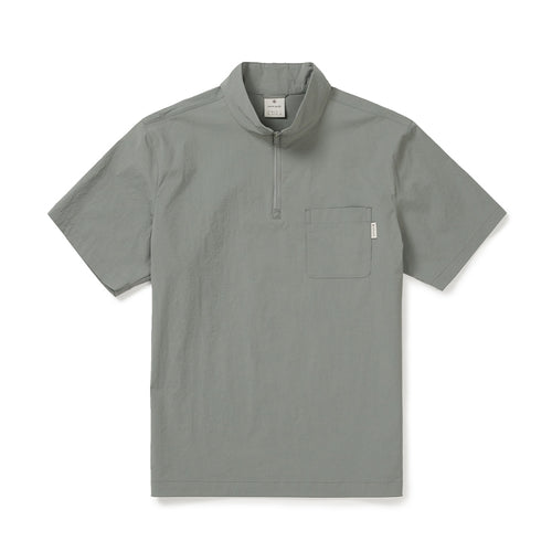 냉감 루트 반집업 반팔 티셔츠 Light Khaki