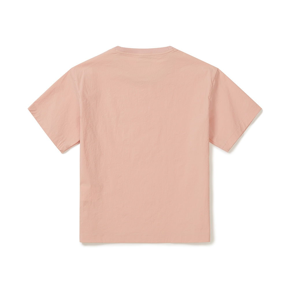키즈 냉감 루트 반팔 티셔츠 Light Pink