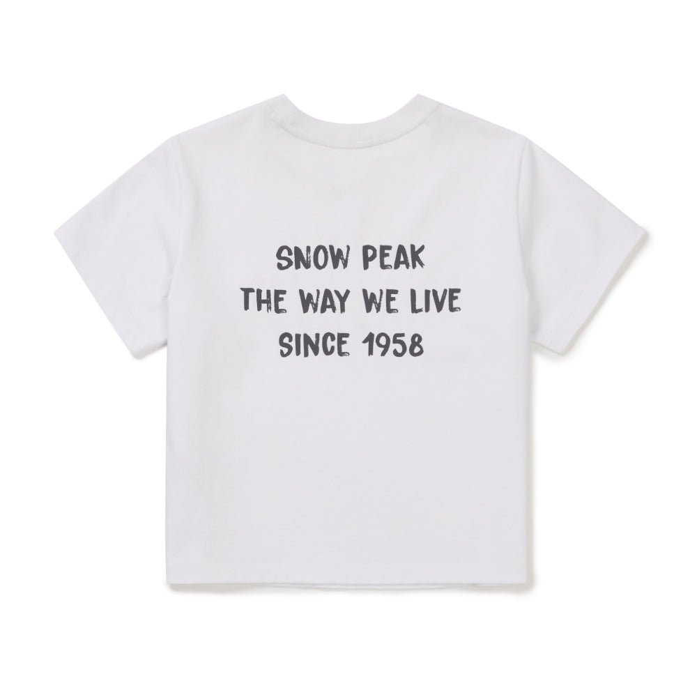 에어로쿨 여성 크롭 반팔 티셔츠 White