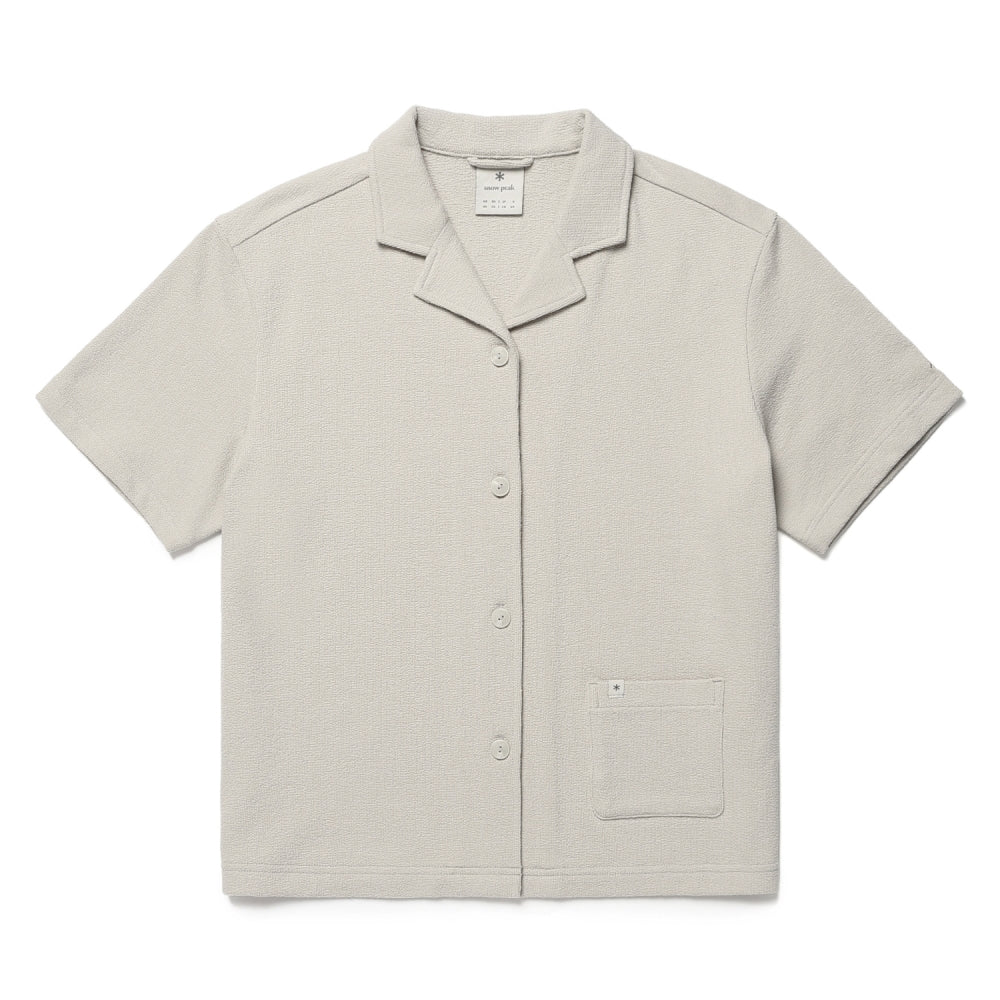 테리 여성 반팔 셔츠 Light Beige