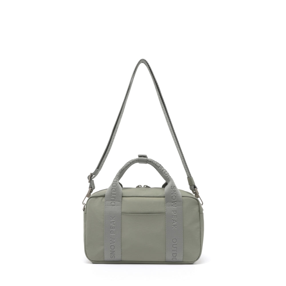 소프트윌 자가드 스몰 볼링백 4L Khaki Gray