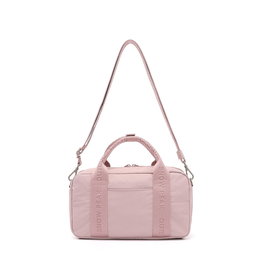 소프트윌 자가드 스몰 볼링백 Light Pink