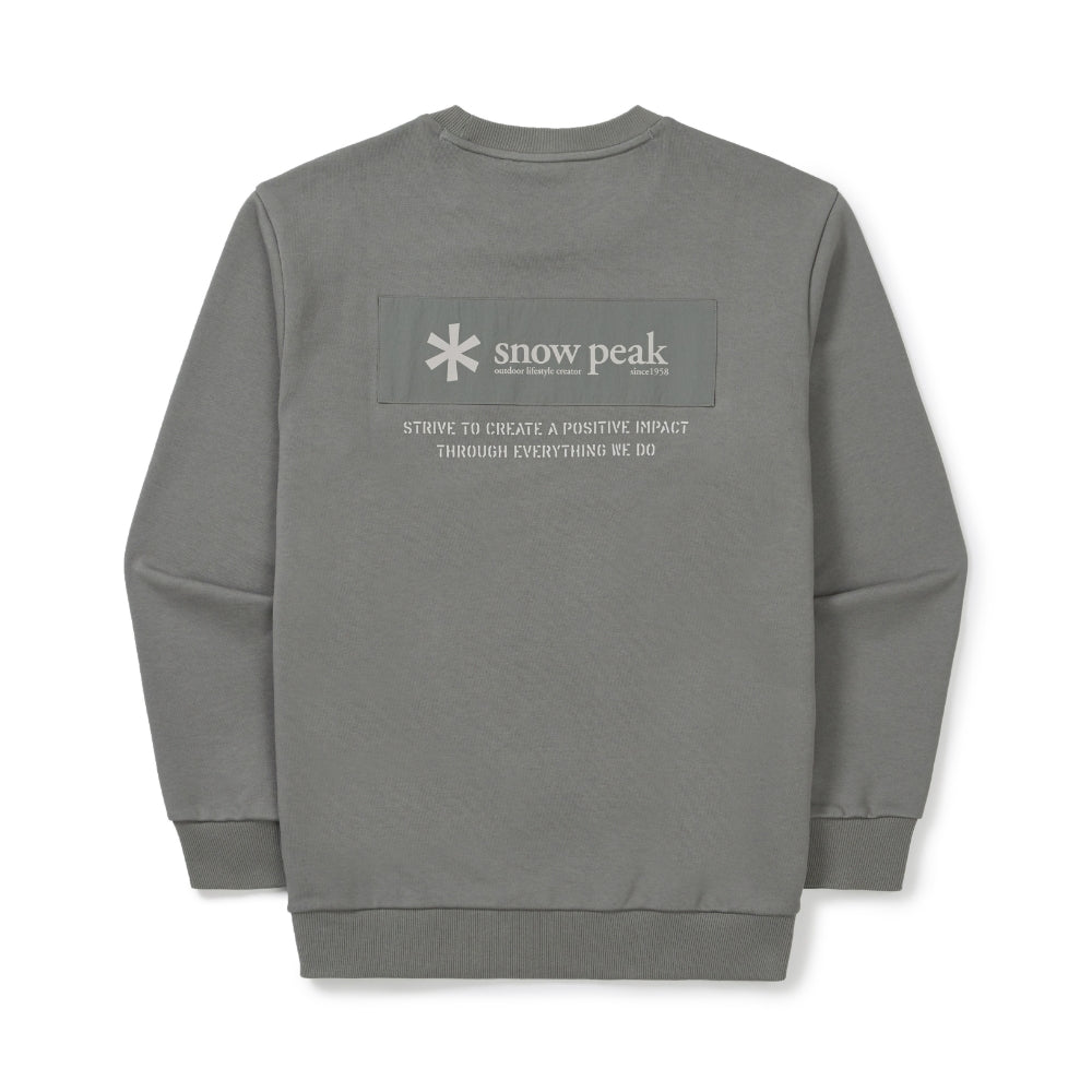 우븐 패치 맨투맨 Dark Gray