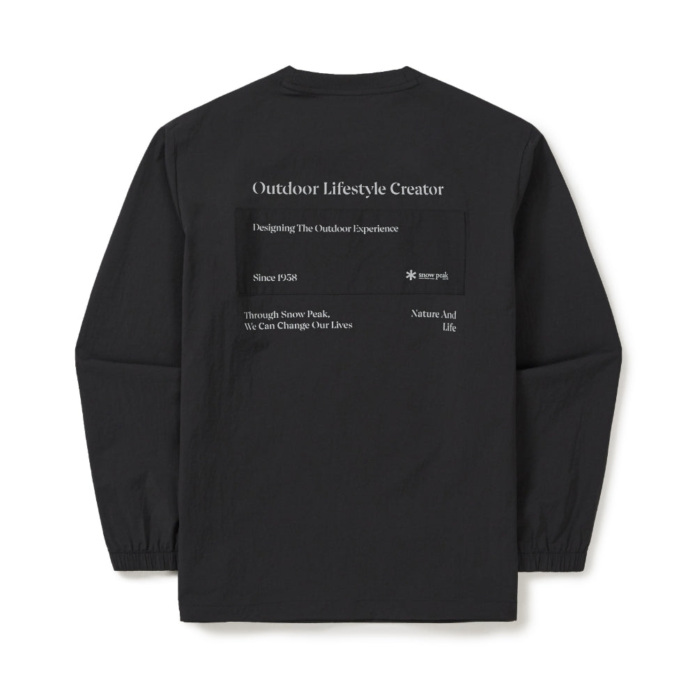 루트 레터링 우븐 패치 맨투맨 Dark Charcoal