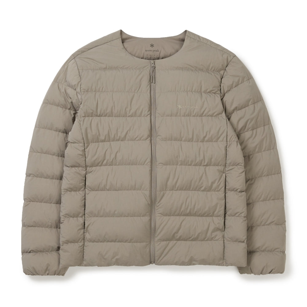 에어리 라운드넥 경량 다운 자켓 Tan Gray