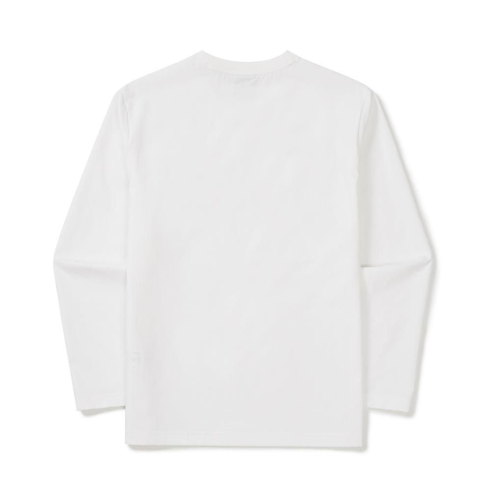 클래식 우븐 긴팔 티셔츠 White