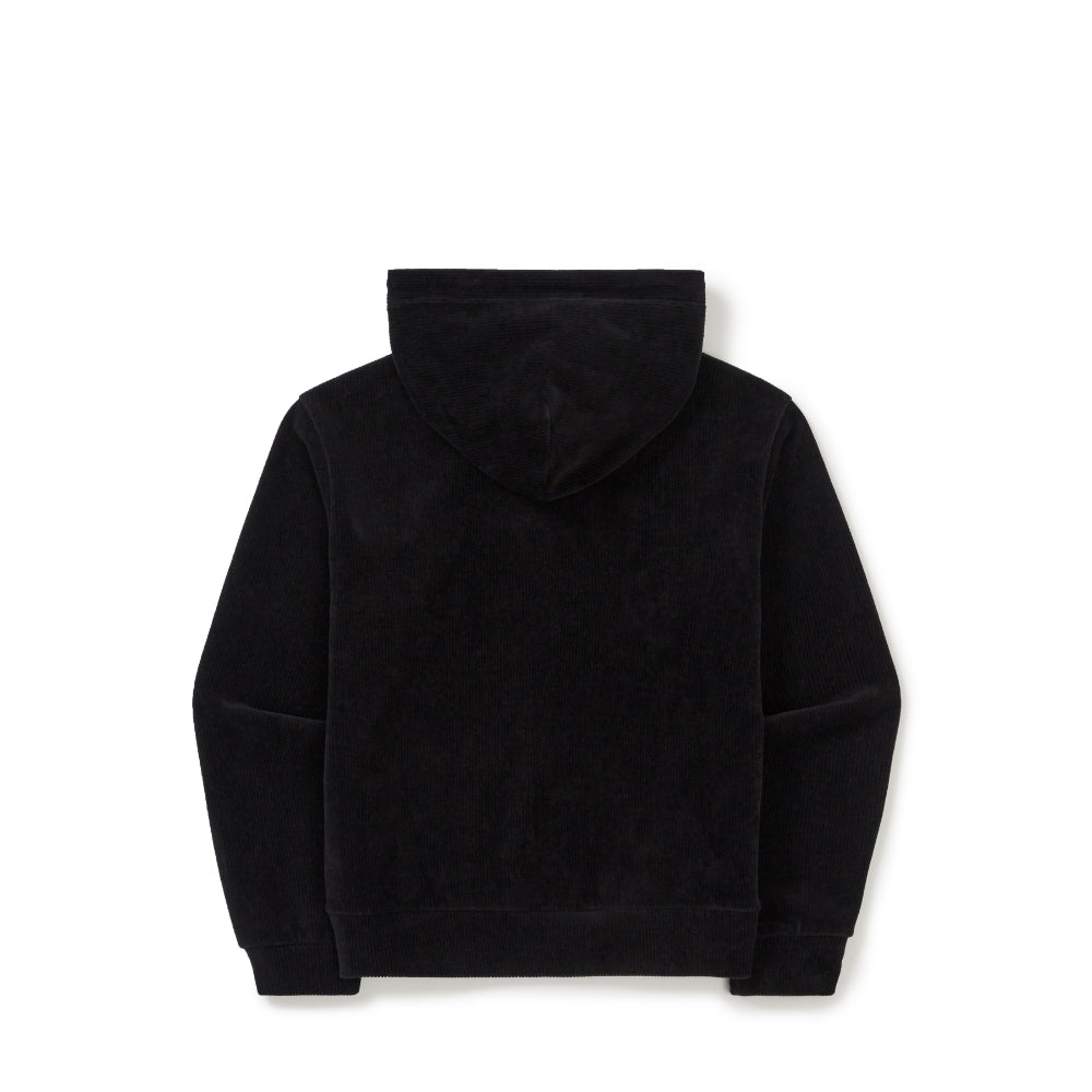 코듀로이 여성 후드 티셔츠 Black