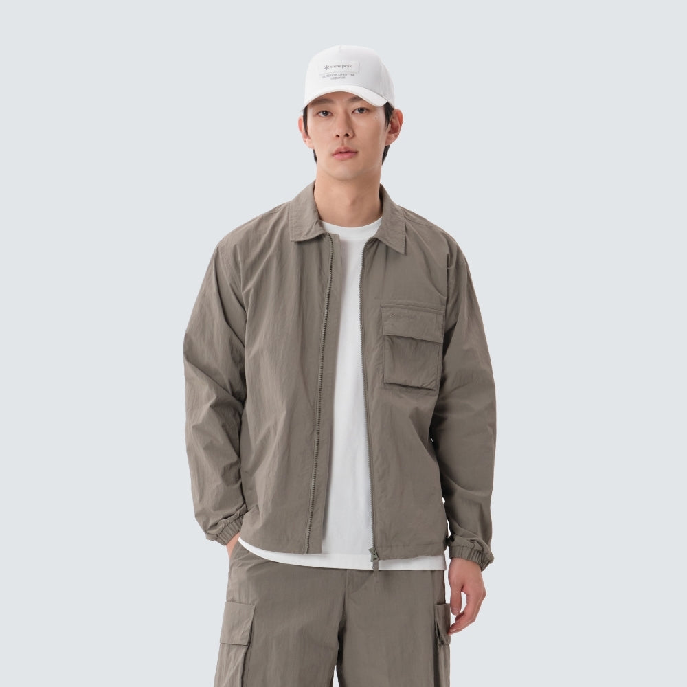 페이퍼리 셔츠 자켓 Vintage Khaki