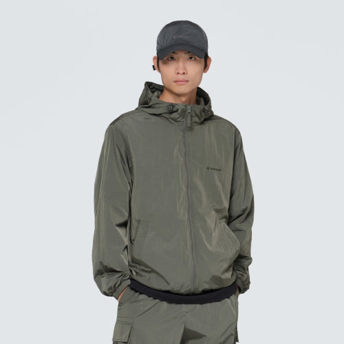 브라이트 후드 바람막이 Khaki
