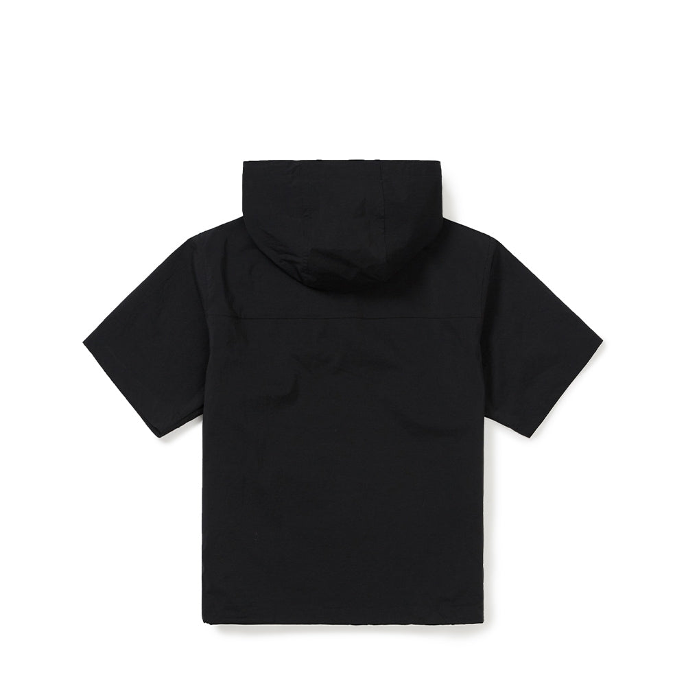 루트 여성 후드 반팔 아노락 Black