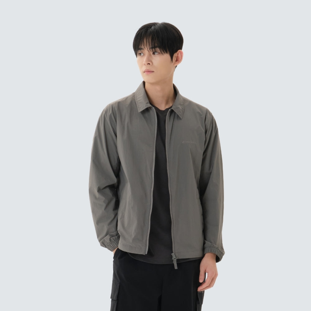 경량 타슬란 카라형 자켓 Dark Gray