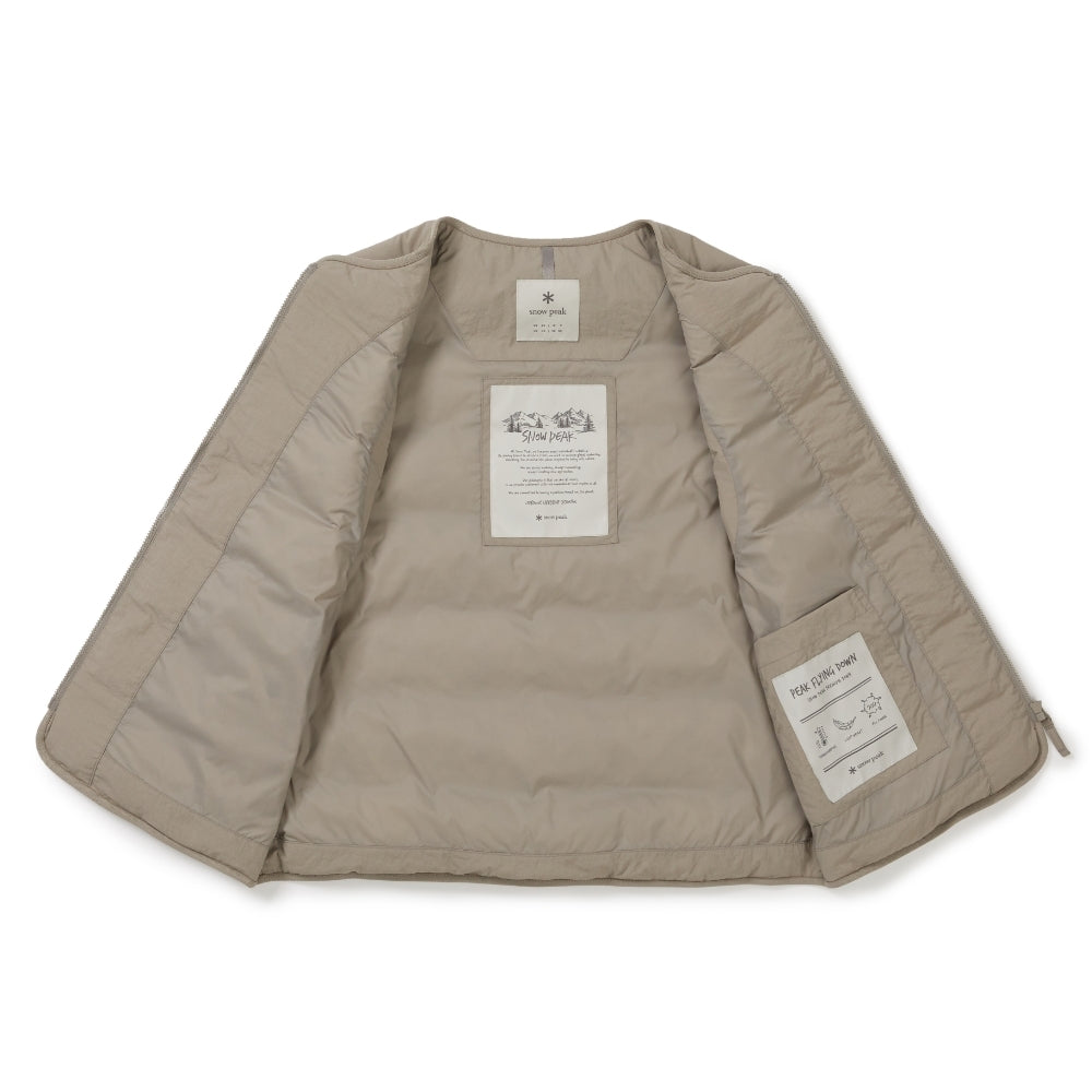랜드 여성 경량 다운 베스트 Tan Gray