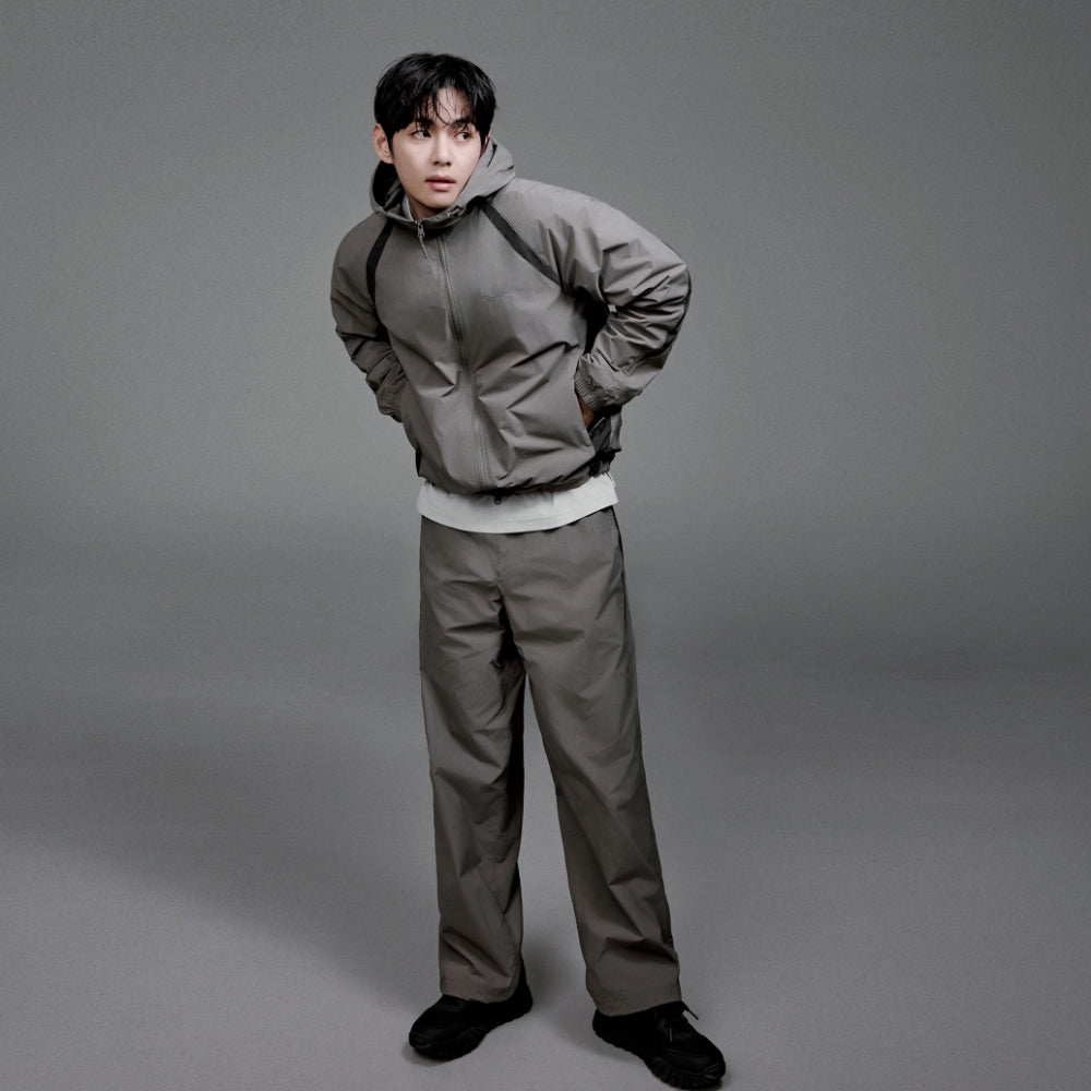 경량 타슬란 컬러블럭 팬츠 Khaki