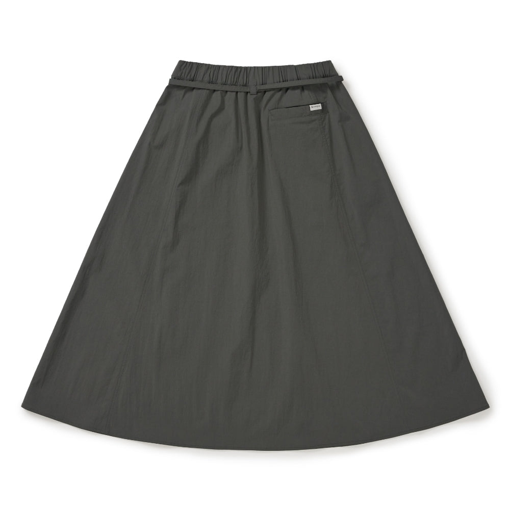 루트 플레어 롱스커트 Rustic Khaki