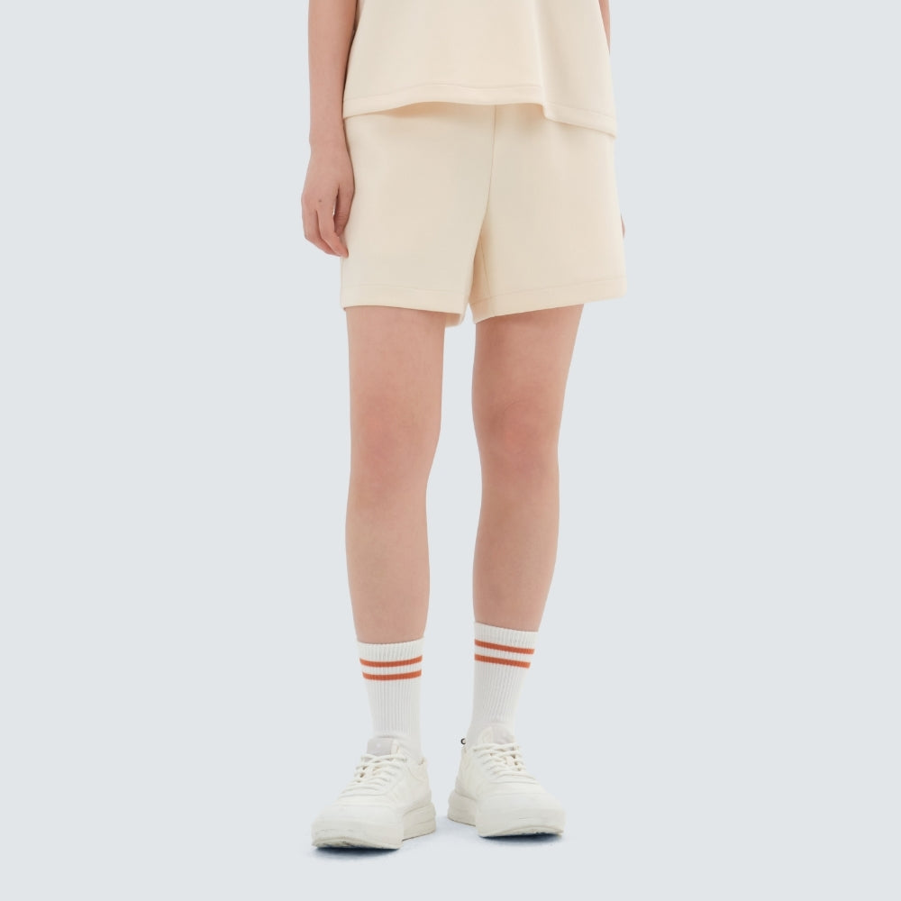 실키 여성 반바지 Pastel Yellow