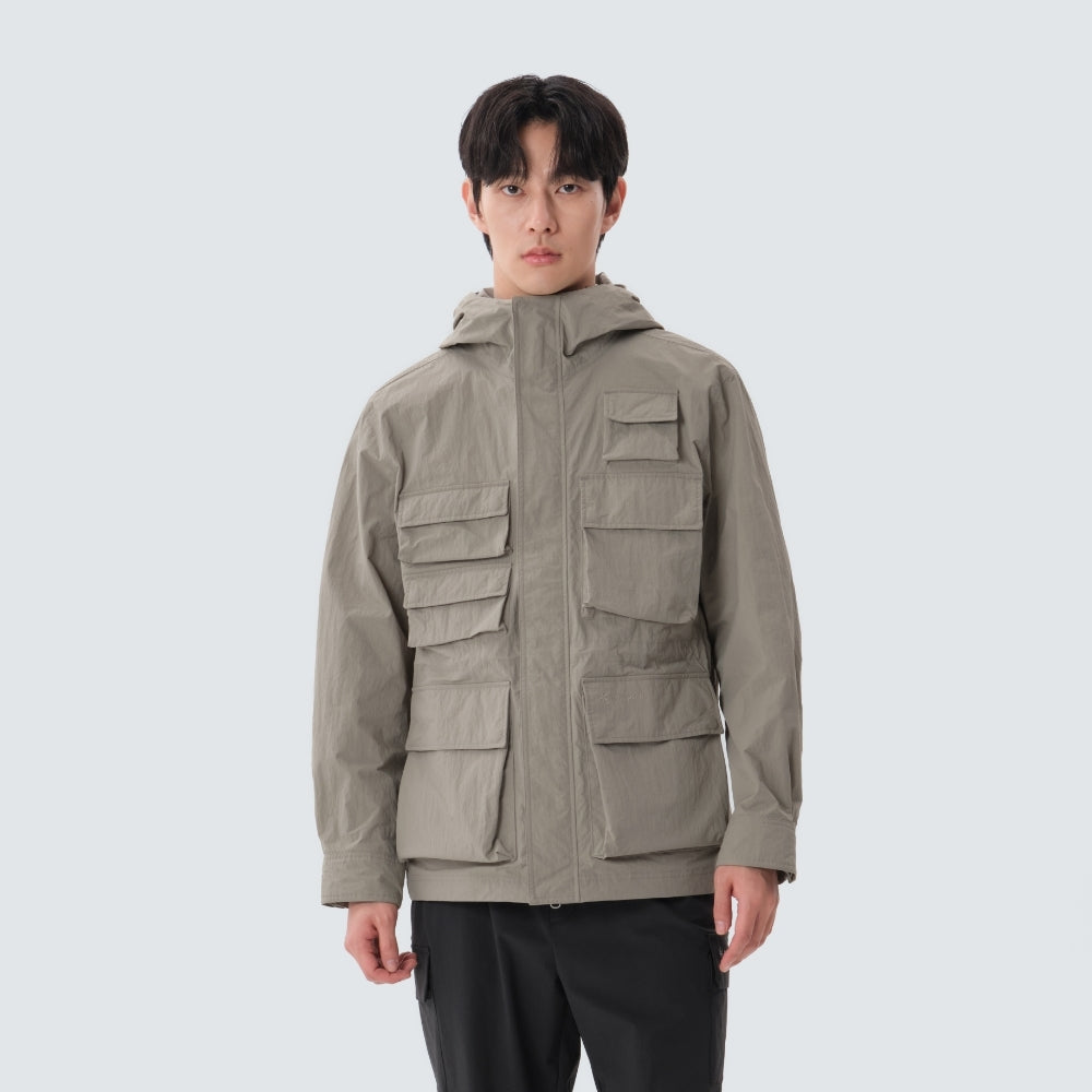 페이퍼리 유틸리티 바람막이 Beige