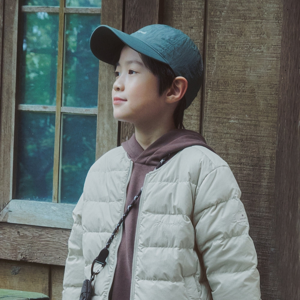 키즈 그래픽 후드 티셔츠 Brown