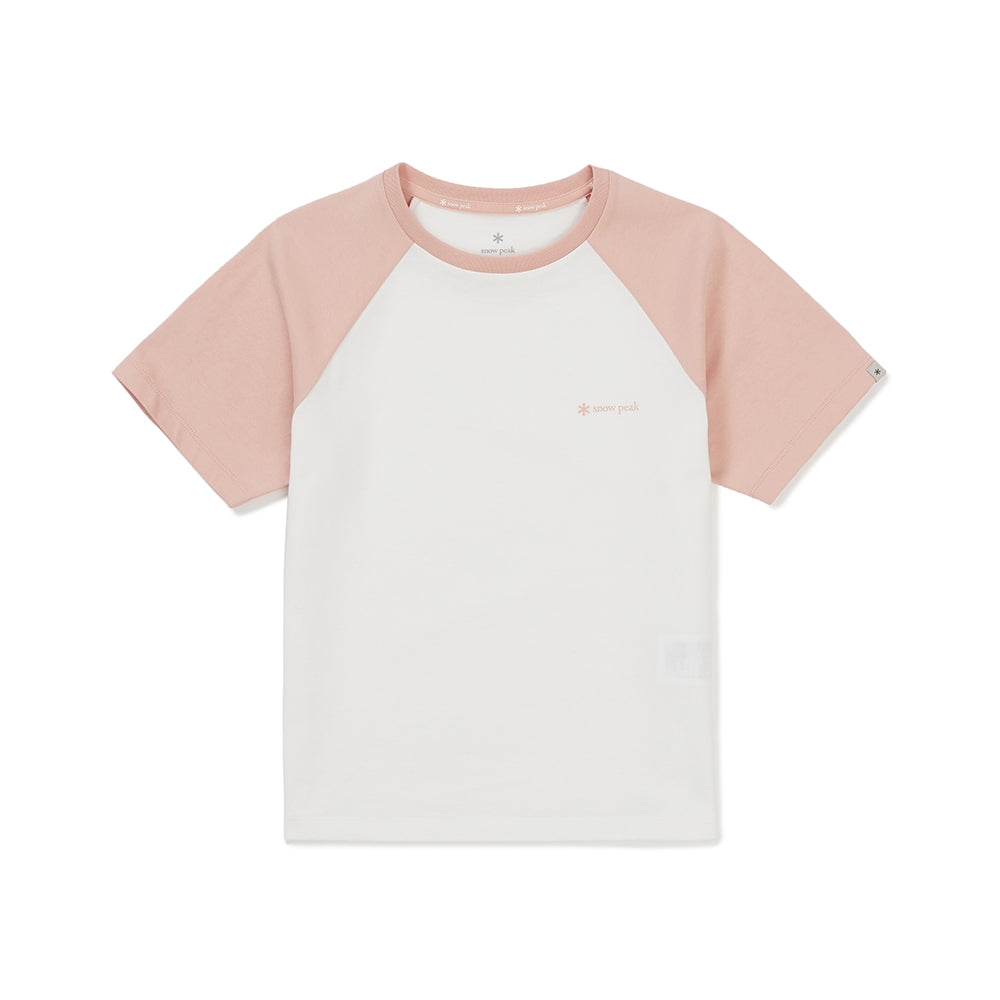 키즈 에어로쿨 배색 반팔 티셔츠 Light Pink