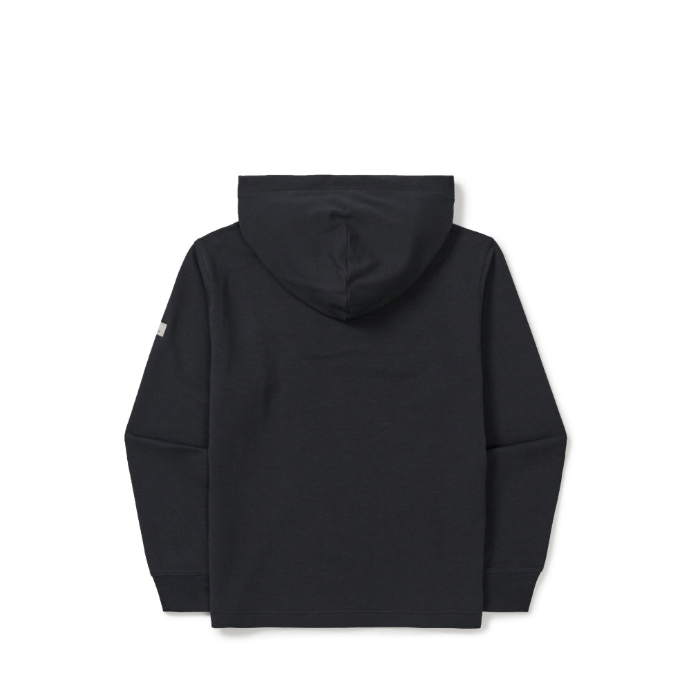 베이직 여성 세미크롭 후드 티셔츠 Dark Charcoal