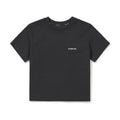에어로쿨 여성 크롭 반팔 티셔츠 Dark Charcoal