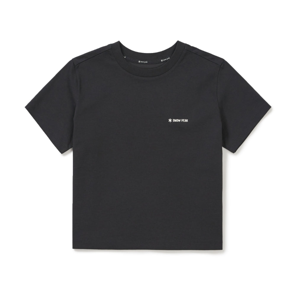에어로쿨 여성 크롭 반팔 티셔츠 Dark Charcoal