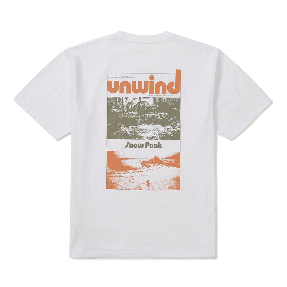 UNWIND 그래픽 반팔 티셔츠 White