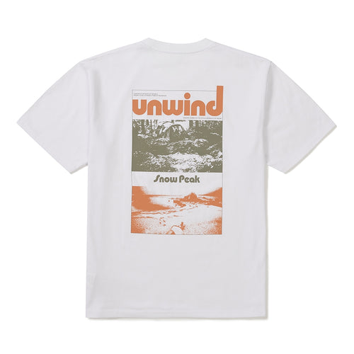 UNWIND 그래픽 반팔 티셔츠 White