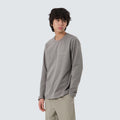 라운드넥 긴팔 티셔츠 Dark Khaki