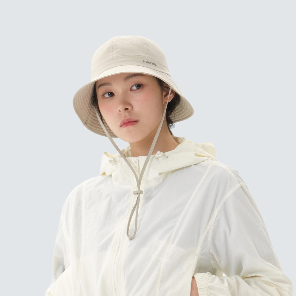 에코 타슬란 7패널 와이드 햇 Light Beige