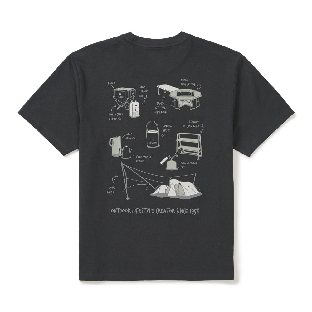 소로나 기어 반팔 티셔츠 Dark Charcoal
