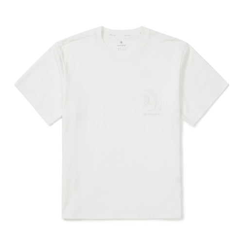 코튼 발포 그래픽 반팔 티셔츠 Off White