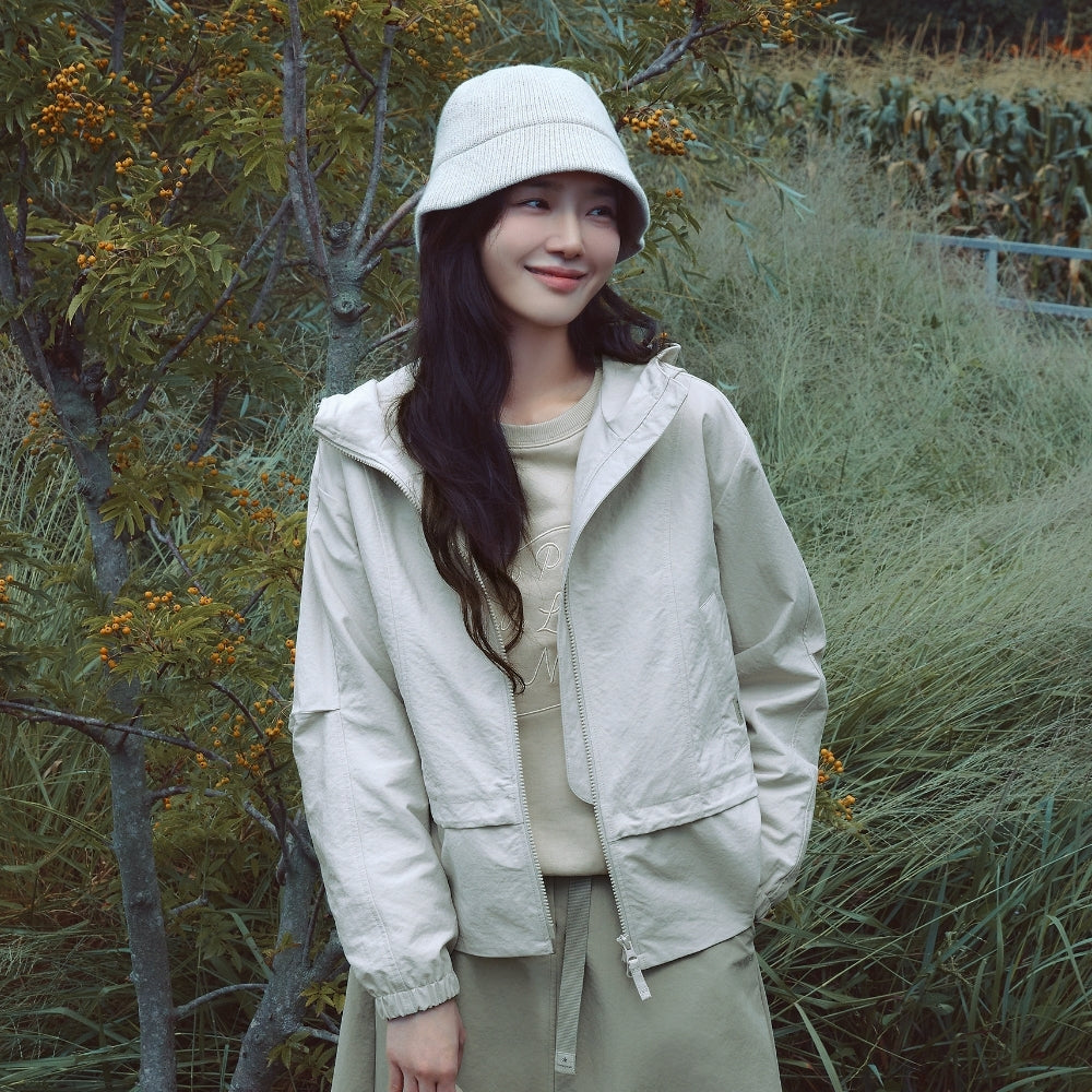 리나 여성 후드 바람막이 Light Beige