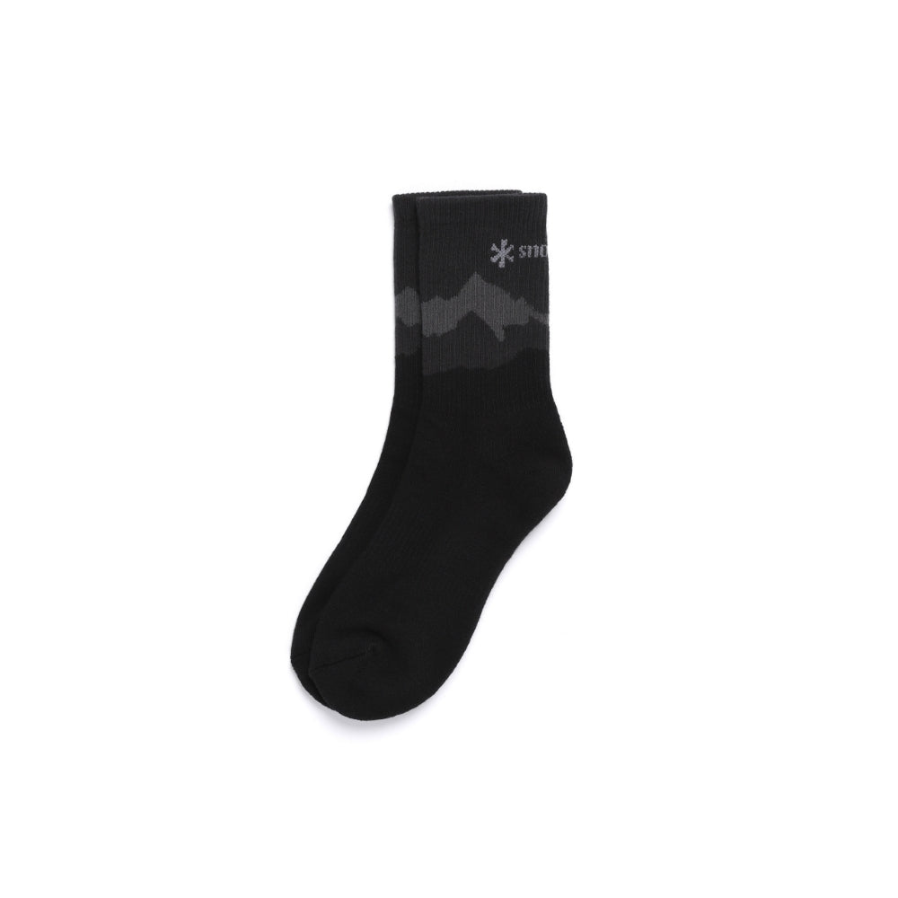 내추럴 패턴 크루삭스 Black