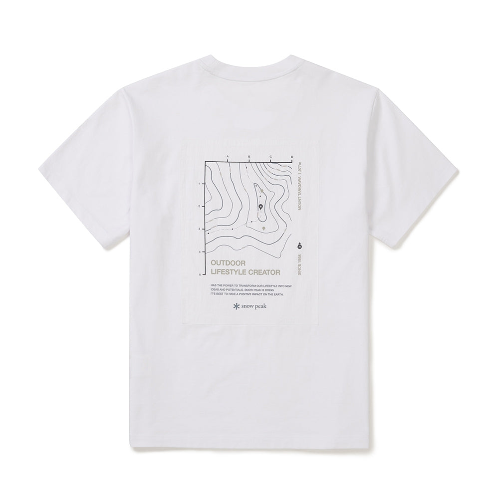 에어로쿨 다니가와산 반팔 티셔츠 White