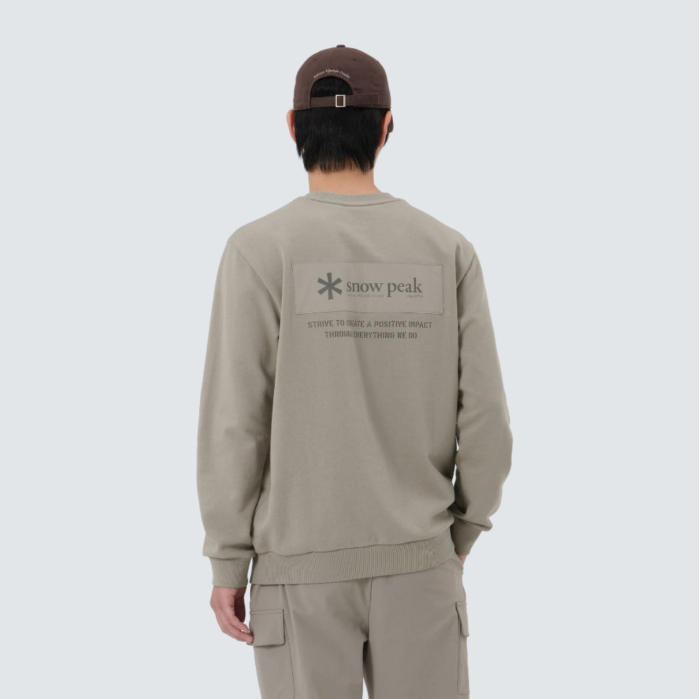 우븐 패치 맨투맨 Fog Gray