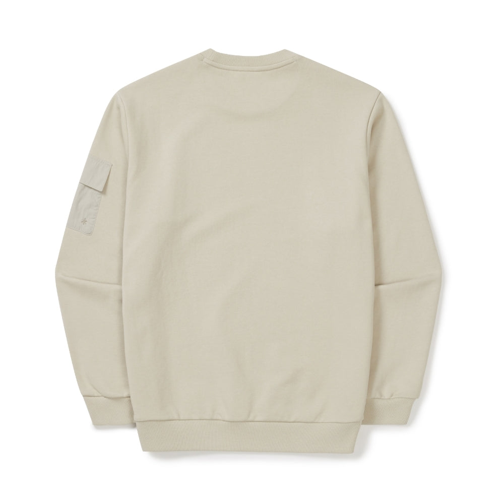 랜드 포켓 맨투맨 Light Beige