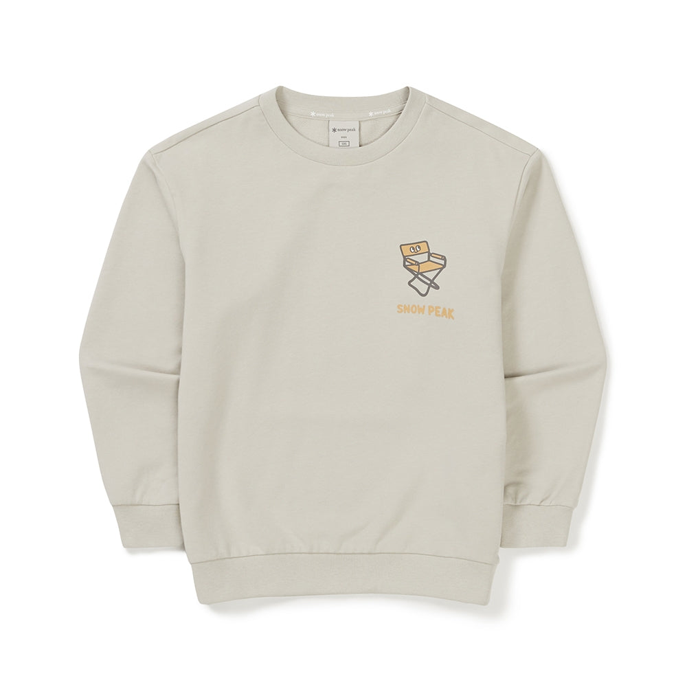 키즈 캠핑 맨투맨 Light Beige