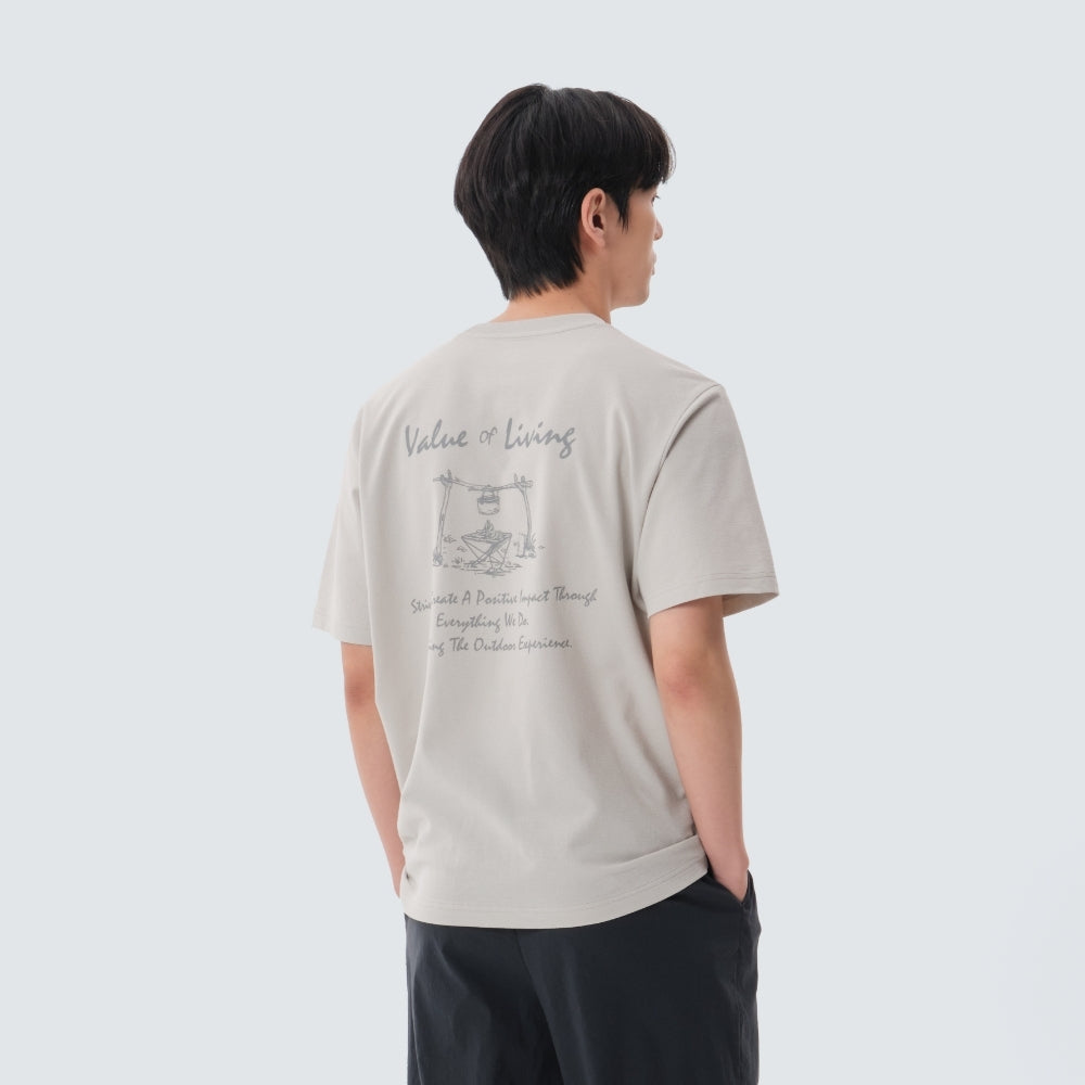 소로나 캠퍼 반팔 티셔츠 Light Beige