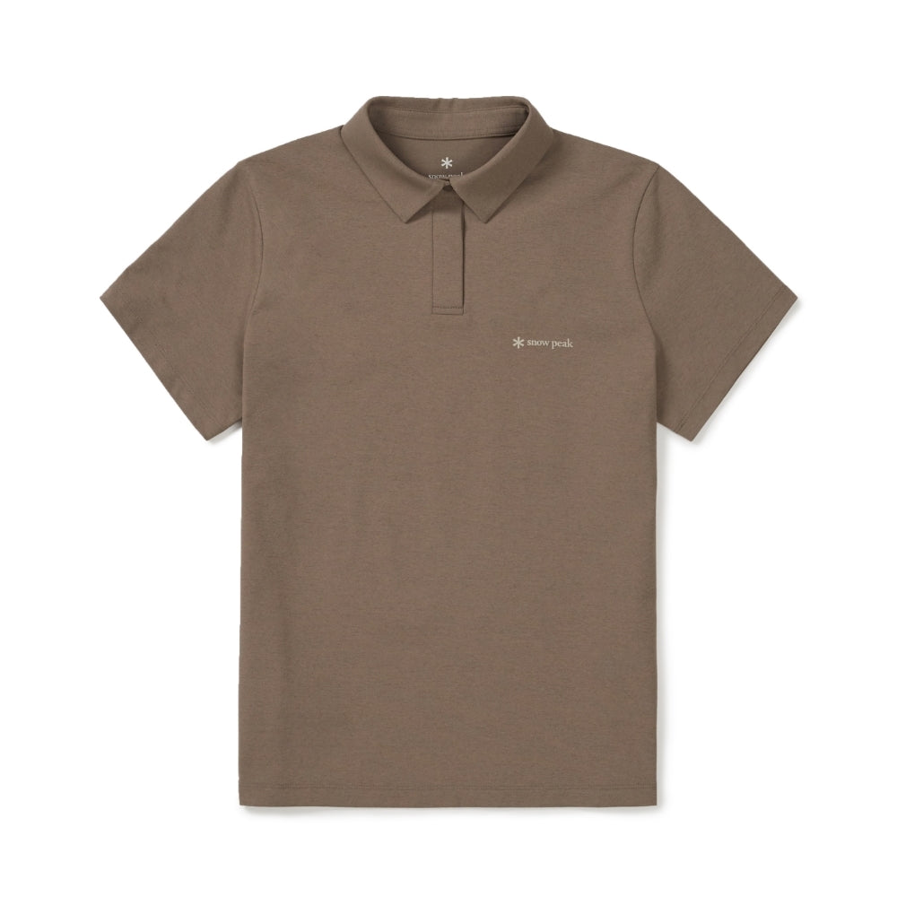 퀵드라이 여성 반팔 폴로 티셔츠 Brown