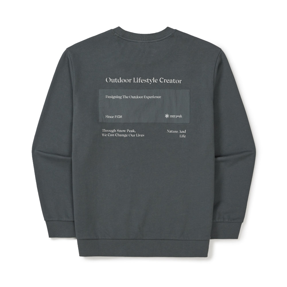 랜드 레터링 우븐 패치 맨투맨 Urban Green