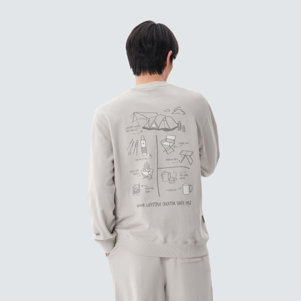 피크닉 맨투맨 Light Beige