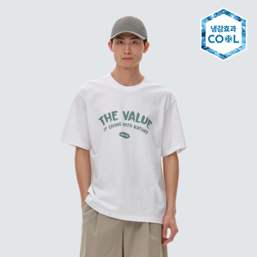에어로쿨 비비드 반팔 티셔츠 White