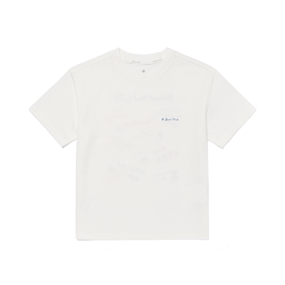 키즈 소로나 크레용 반팔 티셔츠 Off White