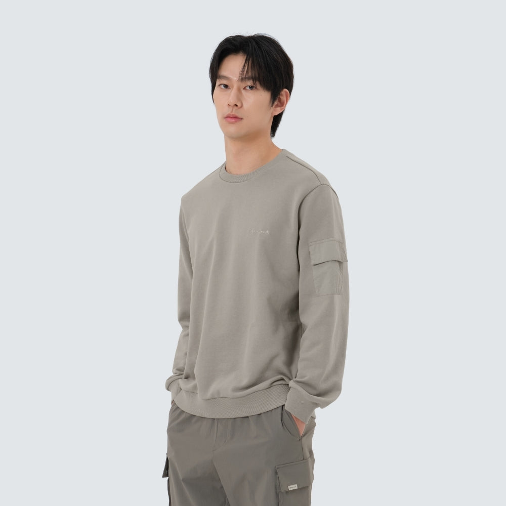 랜드 포켓 맨투맨 Fog Gray