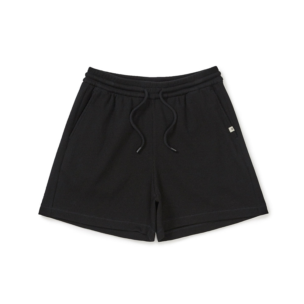 와플 여성 반바지 Black