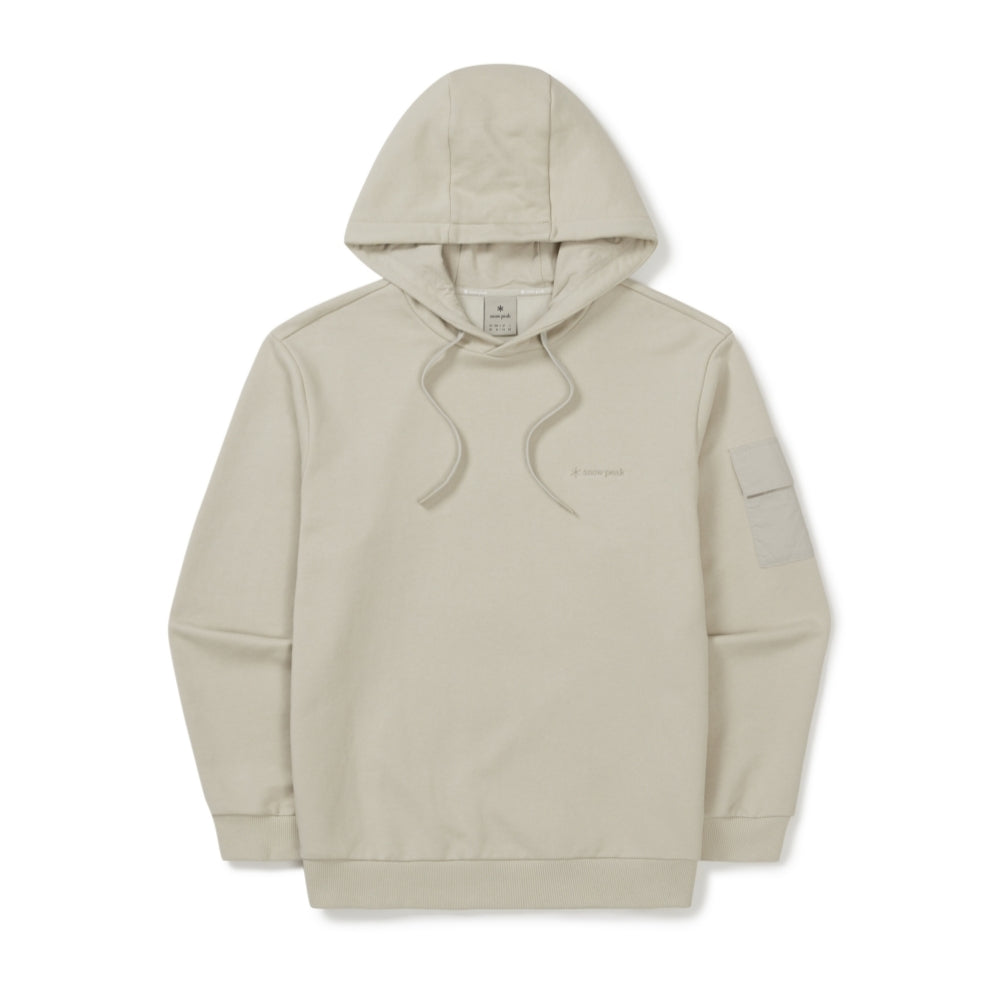 랜드 포켓 후드 티셔츠 Light Beige