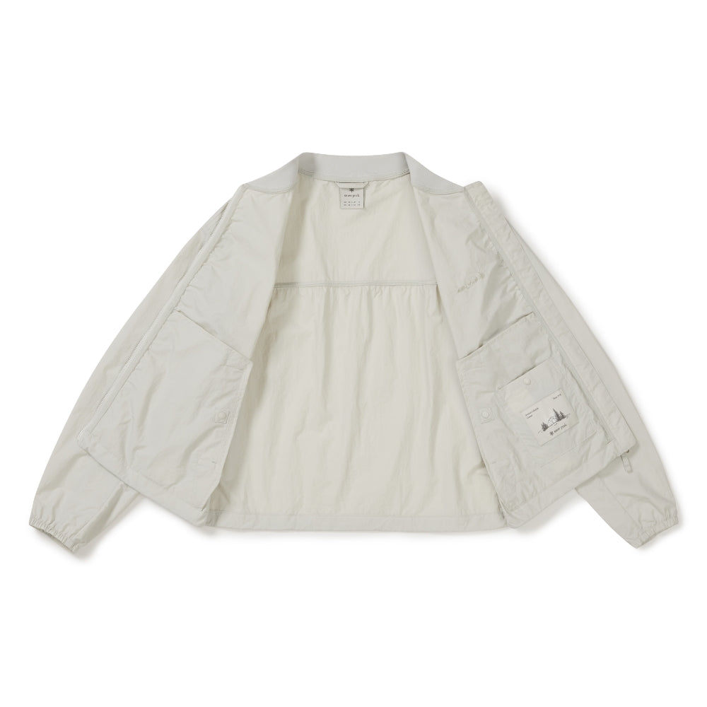 경량 타슬란 여성 봄버 자켓 Light Beige