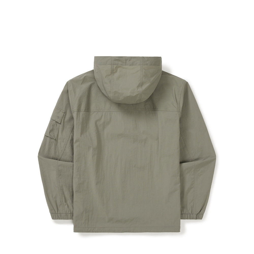 루트 후드 아노락 Khaki Gray