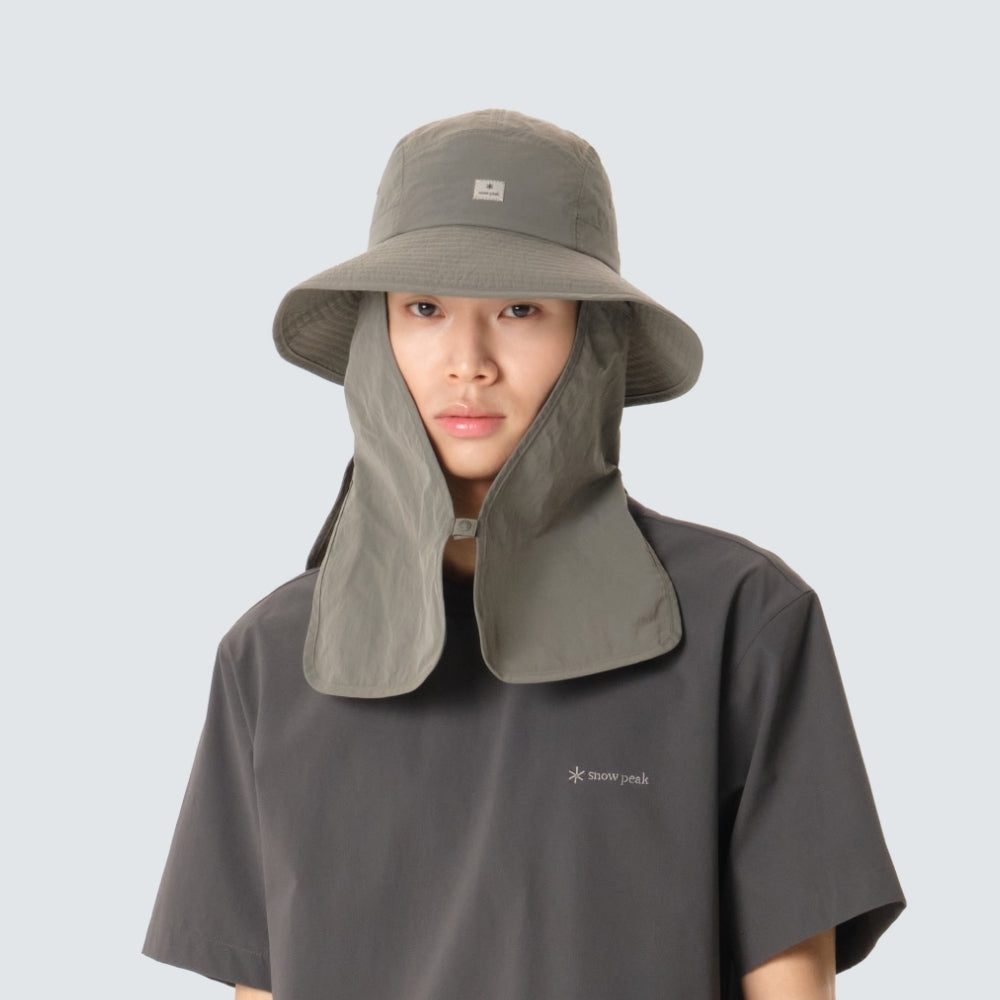 에코 타슬란 썬쉐이드 와이드 햇 Dark Khaki