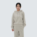 코듀로이 여성 후드 티셔츠 Light Beige